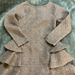 Cat & Jack Shimmering Gray Knit Top